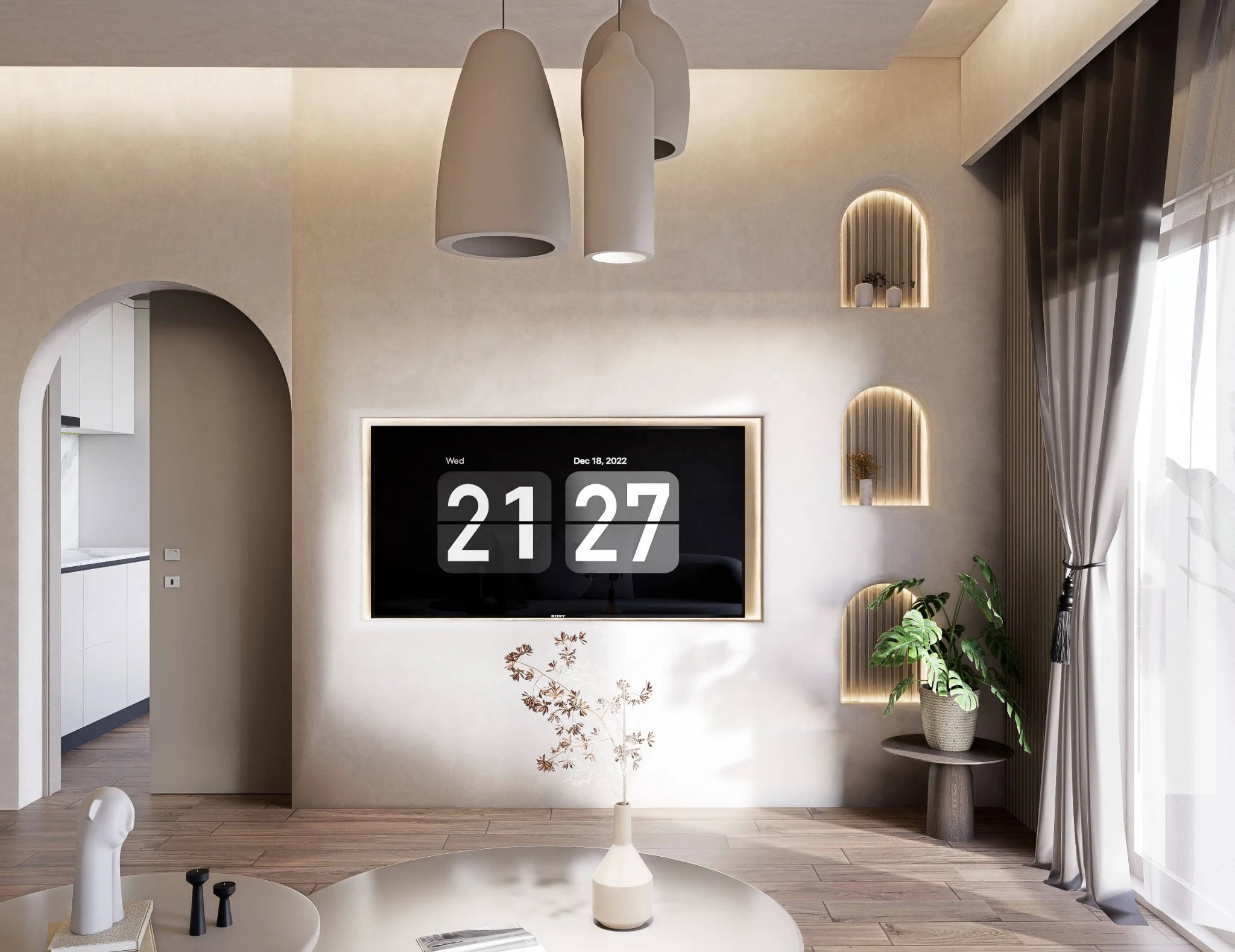 Television wall concept