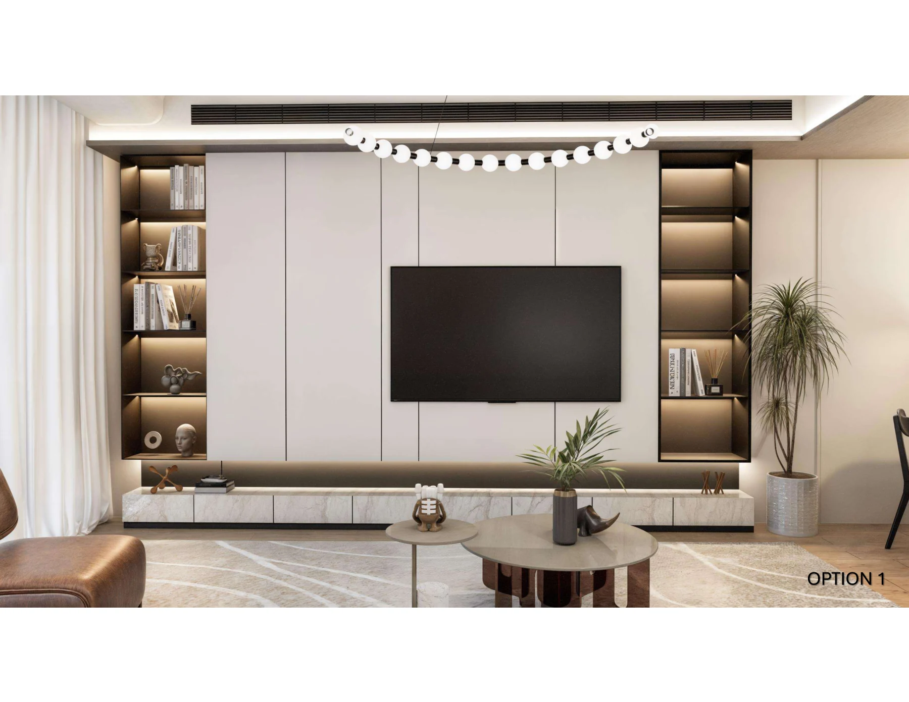 Entry and living room concept